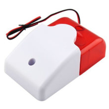   Mini 12V Security Wired Sound Alarm Strobe Light Siren for Home Alarm System